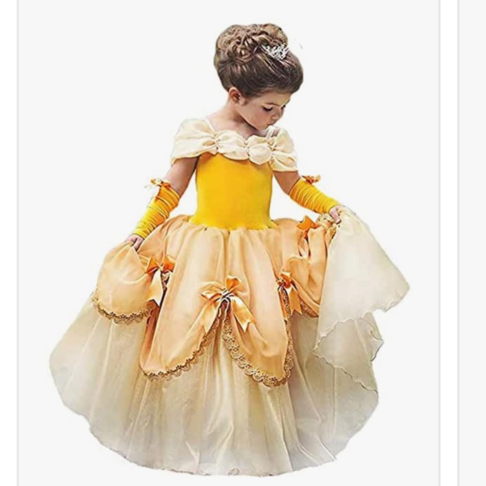 Girls Belle Princess Ball Gown Costume